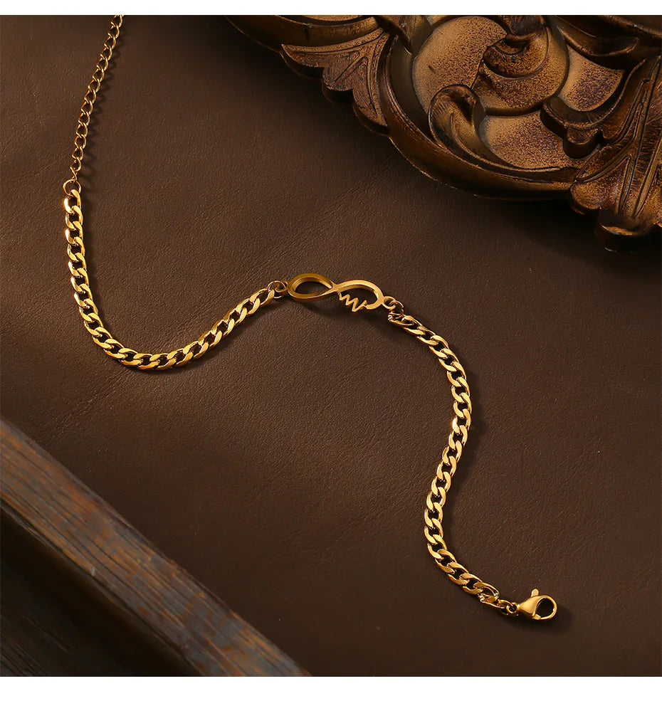 Eternal Loop Golden Anklet