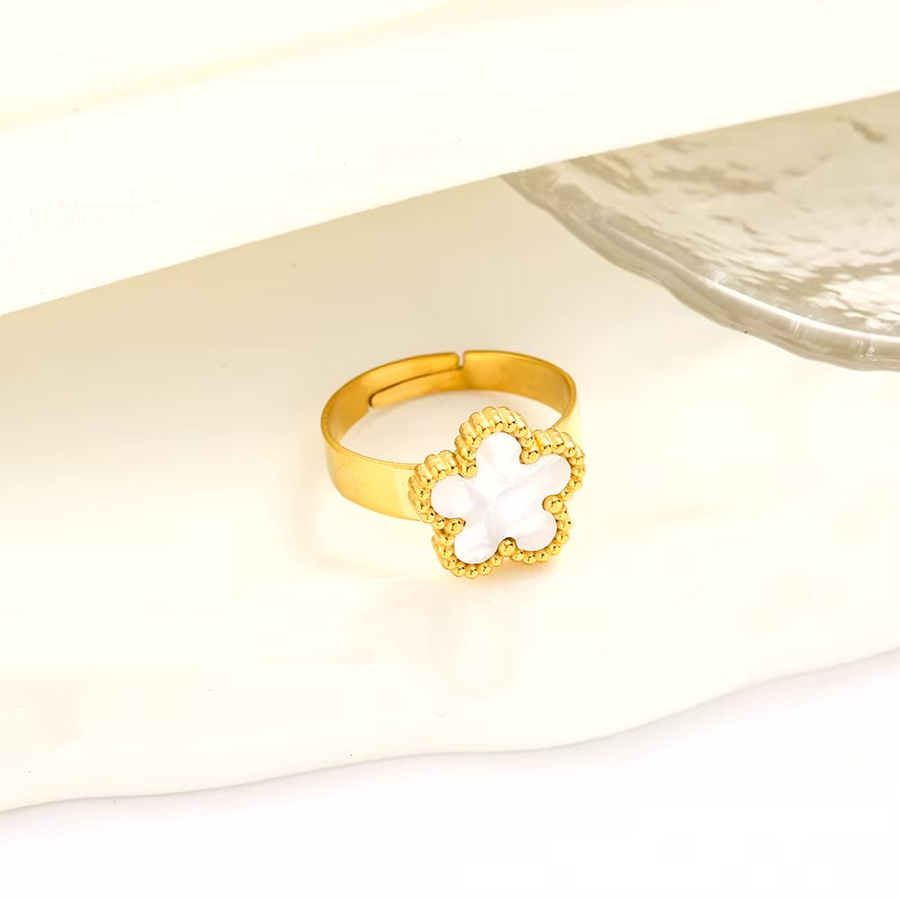 Clover Charm Rings