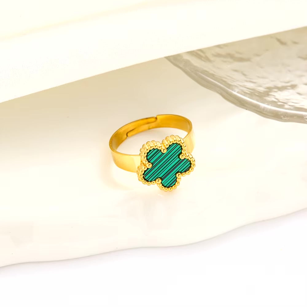 Clover Charm Rings