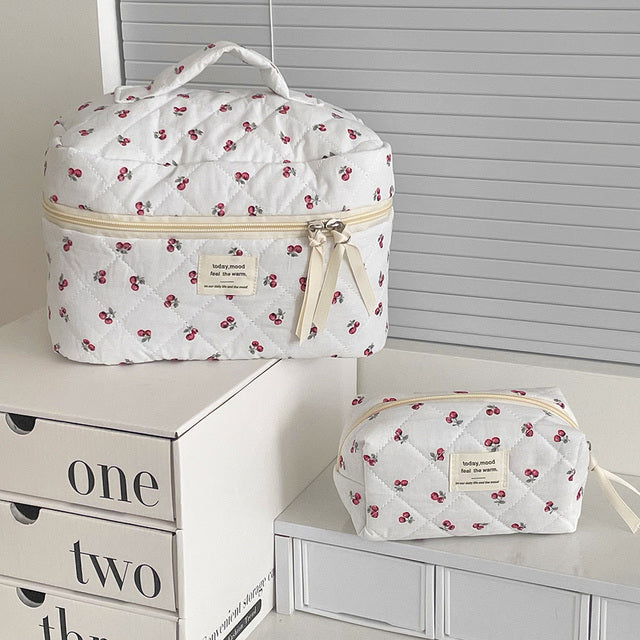 Cherry Blossom Makeup Bag Set