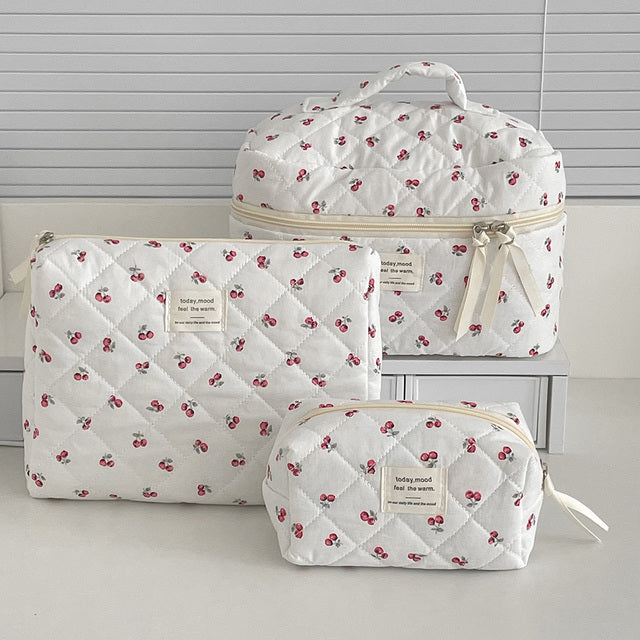 Cherry Blossom Makeup Bag Set