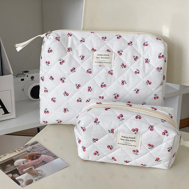 Cherry Blossom Makeup Bag Set