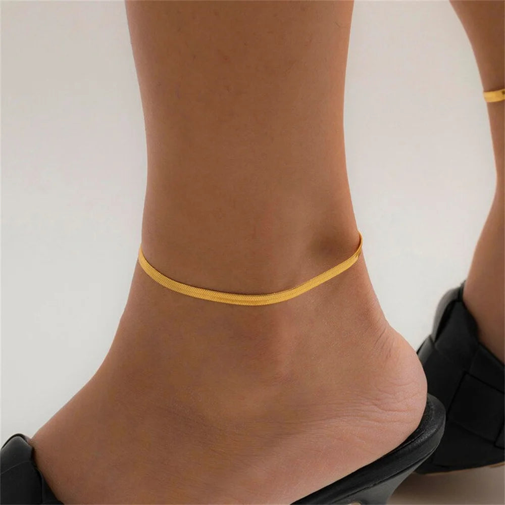 Snake Anklet Elegant Minimalist Style