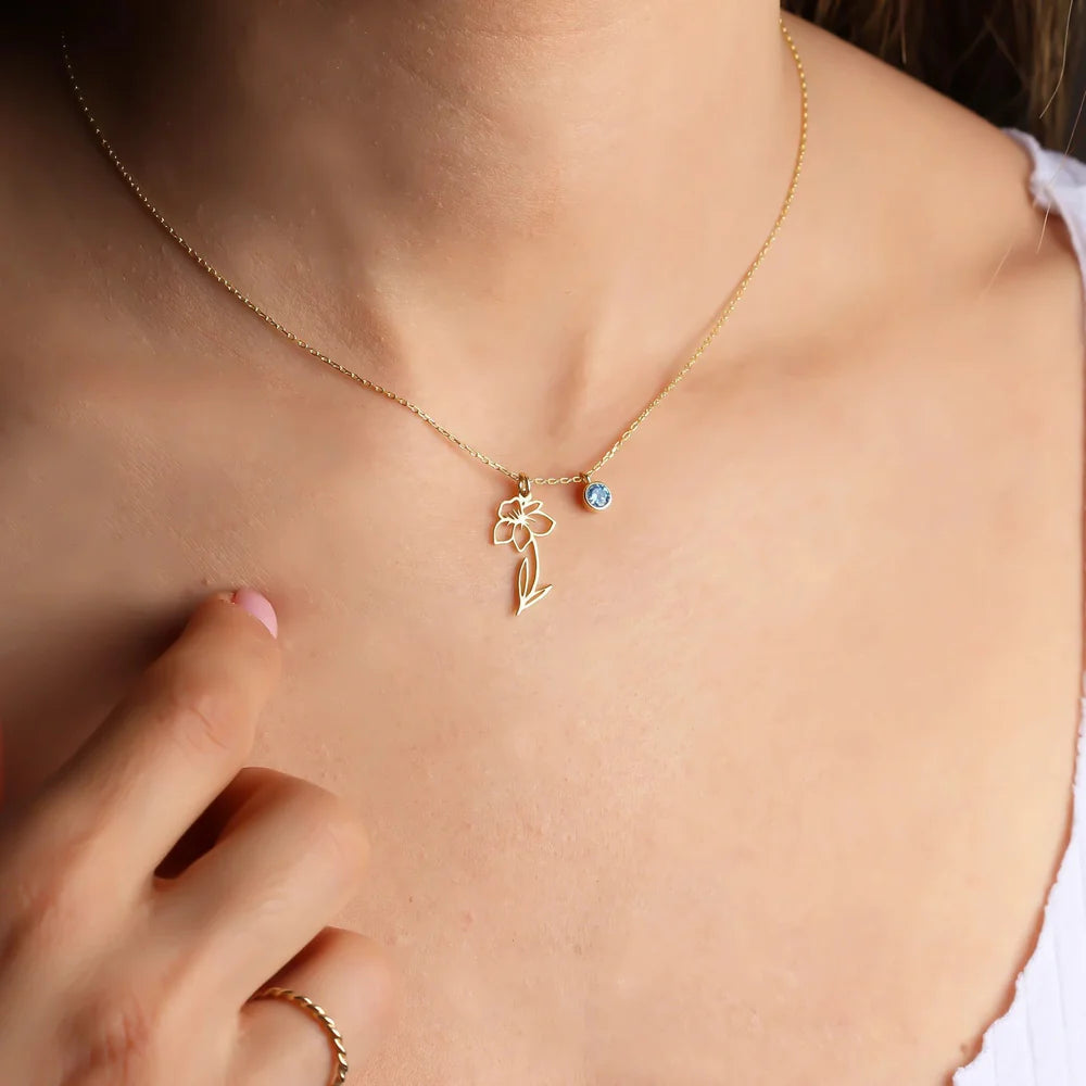 Zodiac Flora Necklace